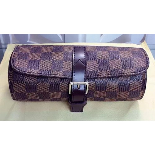 Louis Vuitton Damier Ebene Canvas 3 ETUI NA ZEGAREK N41137