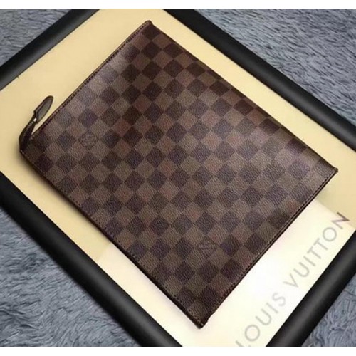 Louis Vuitton Damier Ebene Płócienna kosmetyczka 26 N47542