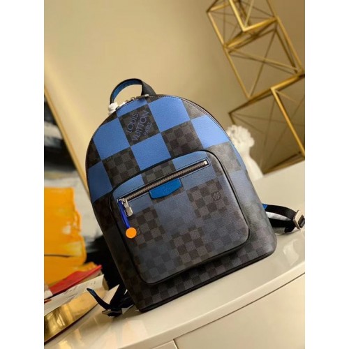 Plecak Louis Vuitton Damier Graphite Canvas Original Leather N40402 Niebieski