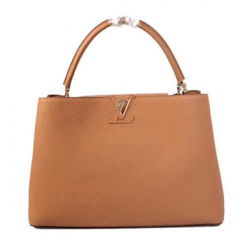 Louis Vuitton Elegancka torebka Capucines GM M38861 Wheat