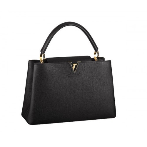 Louis Vuitton Elegancka torebka Capucines MM M48864 Czarna