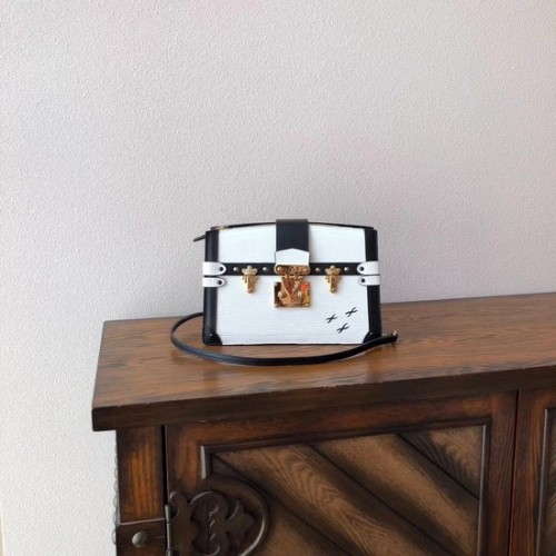 Louis Vuitton Epi Leather TRUNK CLUTCH M51697 biały