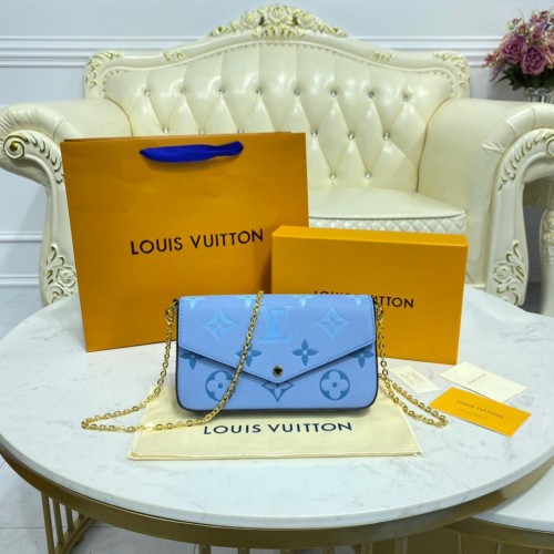 Louis Vuitton FELICIE POCHETTE M80498 Letni błękit