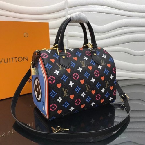 Louis Vuitton GAME ON SPEEDY BANDOULIERE 25 M57466 czarny