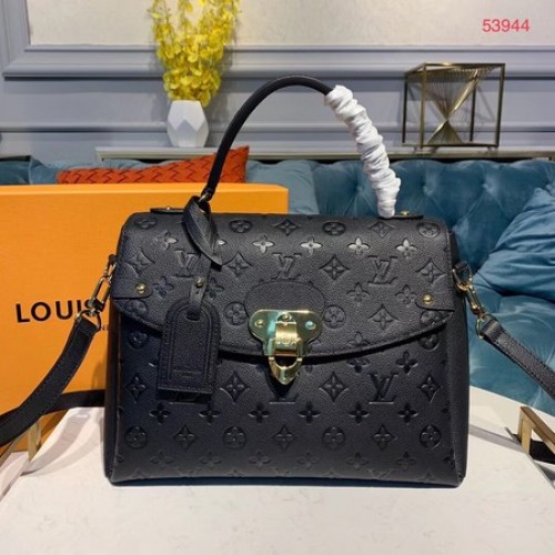 Louis Vuitton Georges MM Monogram Empreinte Oryginalna skóra M53944 Czarny