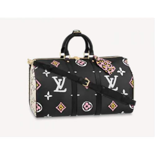 Louis Vuitton KEEPALL BANDOULIERE 45 M58656 czarny