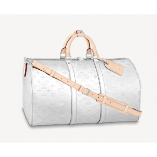 Louis Vuitton KEEPALL BANDOULIERE 50 M45886 Srebrny