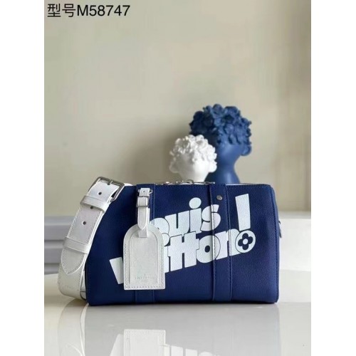 Louis Vuitton KEEPALL XS M80842 niebieski