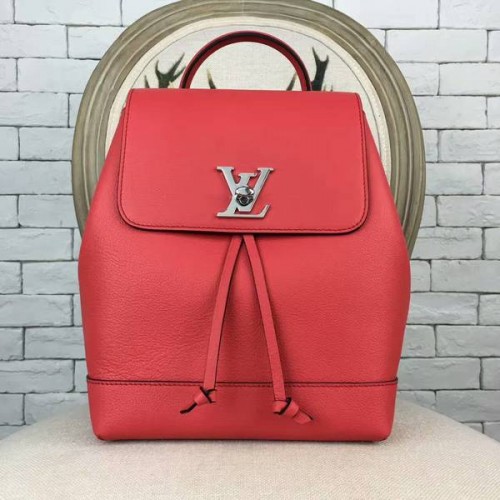 Plecak Louis Vuitton LOCKME 41817 czerwony