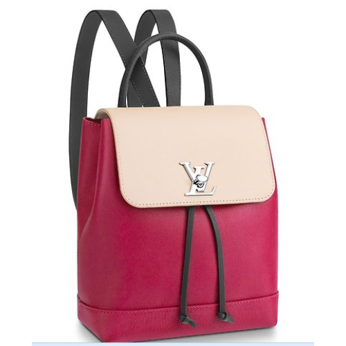 PLECAK Louis Vuitton LOCKME M52734 Lie De Vin Etain Creme