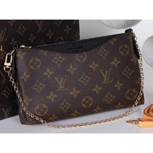 Louis Vuitton M41638 Monogram Canvas PALLAS CLUTCHES Black