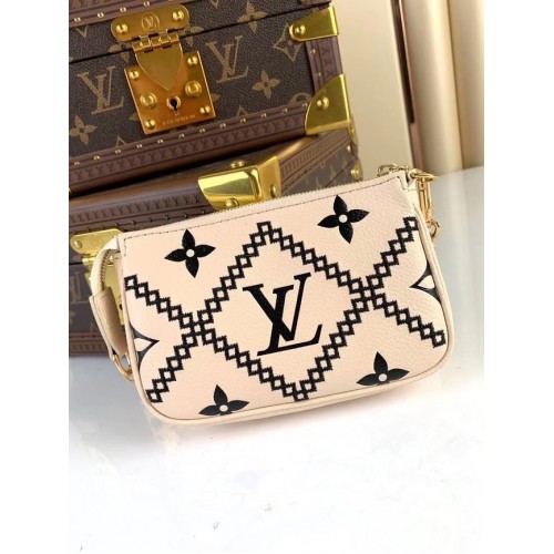 Louis Vuitton MINI POUCHETTE AKCESORIA M81140 biały