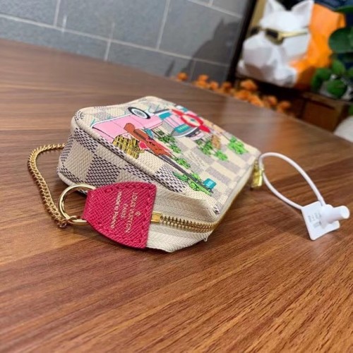 Louis Vuitton MINI POUCHETTE AKCESORIA N60487 biały