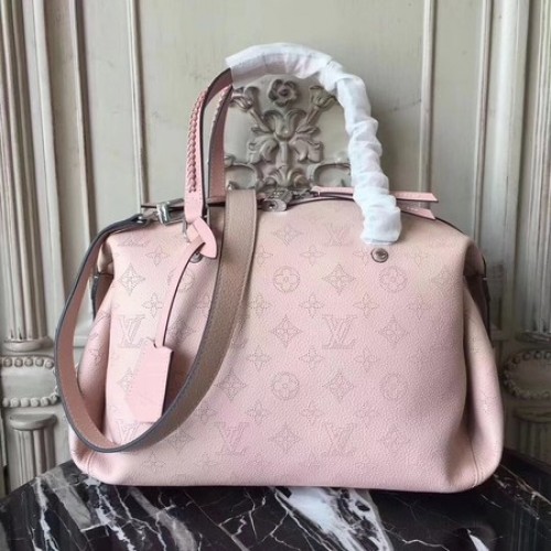 Skórzana torba Louis Vuitton Mahina ASTERIA M54671 Różowa