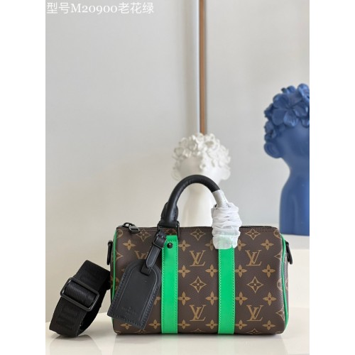 Louis Vuitton Monogram Canvas KEEPALL BANDOULIERE 25 M20900 zielony