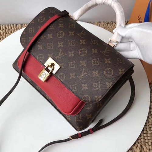 Płótno z monogramem Louis Vuitton MARIGNAN M44286 Czerwone