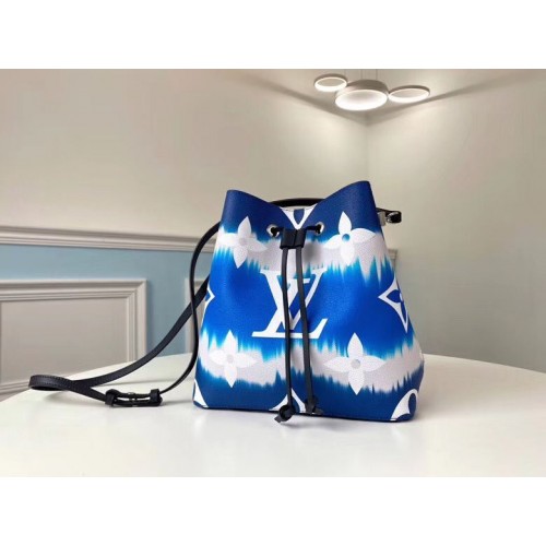 Louis Vuitton Monogram Canvas Neonoe Original Leather M45126 Niebieski