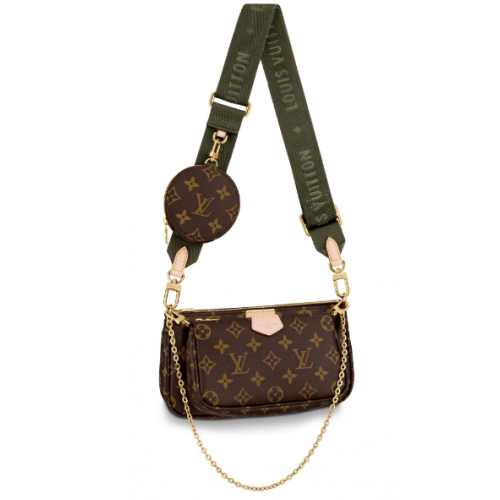 Louis Vuitton Monogram Canvas Original Leather M44823 Czarna zieleń