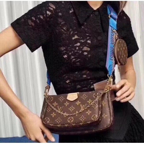 Louis Vuitton Monogram Canvas Original Leather M44823 niebieski