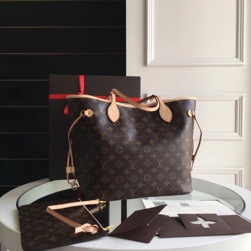 Louis Vuitton Monogram Canvas Original NEVERFULL MM M40997 żółty