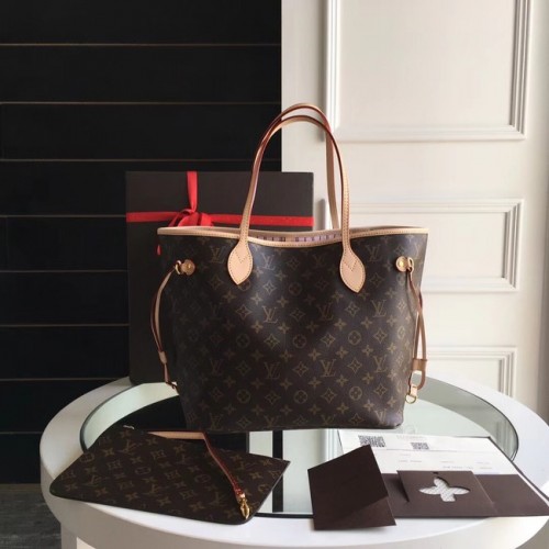 Louis Vuitton Monogram Canvas Original NEVERFULL MM M50336 różowy