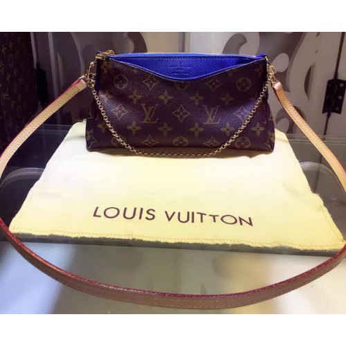 Louis Vuitton Monogram Canvas PALLAS CLUTCH M41638 Niebieska