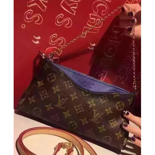 Louis Vuitton Monogram Canvas PALLAS CLUTCHES M41638 Niebieski