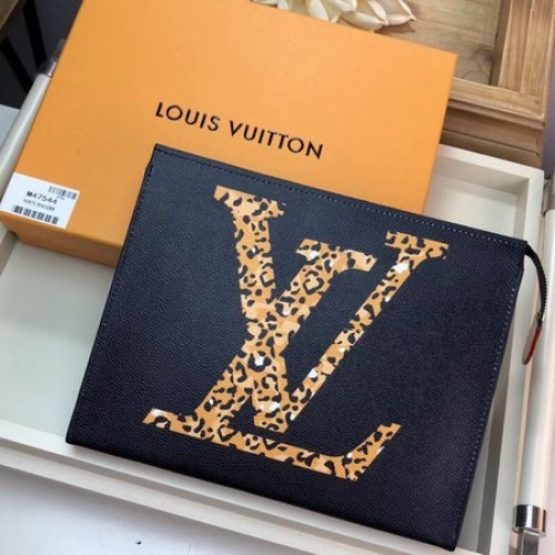 Płócienna toaletka Poche Louis Vuitton Monogram M47544 czarna