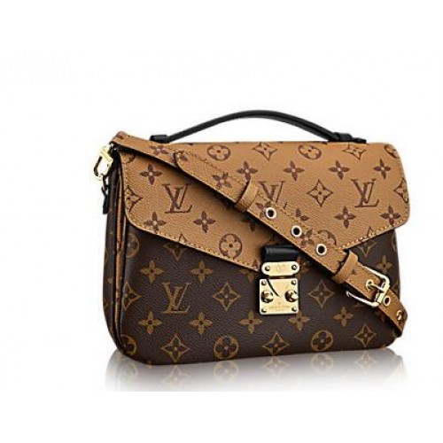Torba płócienna Pochette Metis Louis Vuitton z monogramem 40780 Camel