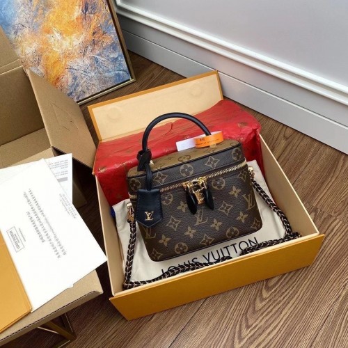 Louis Vuitton Monogram Canvas Reverse Nice Cosmetic Bag M45165 Czarny