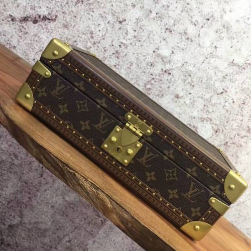 Pudełko na zegarki Louis Vuitton Monogram Canvas 40664 Niebieski