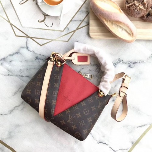 Louis Vuitton Monogram Canvas oryginalna torba V TOTE BB M43966 Cerise Red