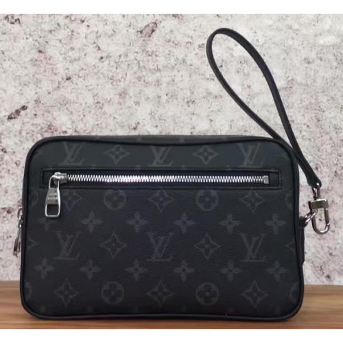 Louis Vuitton Monogram Eclipse Canvas KASAI CLUTCH M41664