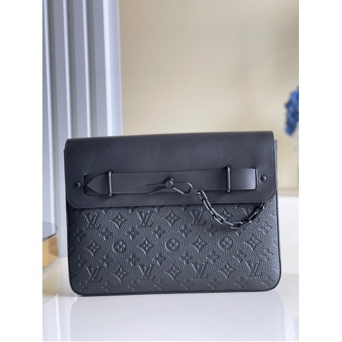 Monogram Louis Vuitton Eclipse POCHETTE Steamer M80140 Czarny