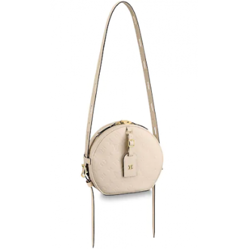 Pudełko na miękkie kapelusze Louis Vuitton Monogram Empreinte M45276 Kość słoniowa