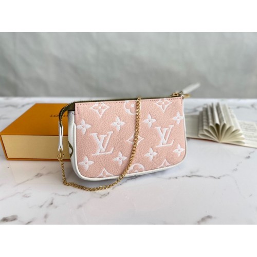 Louis Vuitton Monogram Empreinte MINI POCHETTE AKCESORIA M81284 Różowy