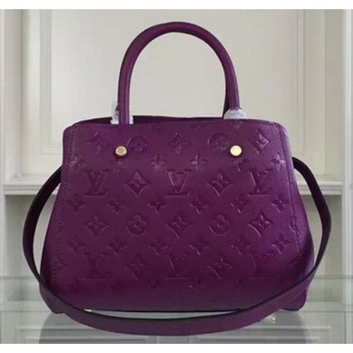 Torba BB Louis Vuitton Monogram Empreinte Montaigne M50665 Fioletowa
