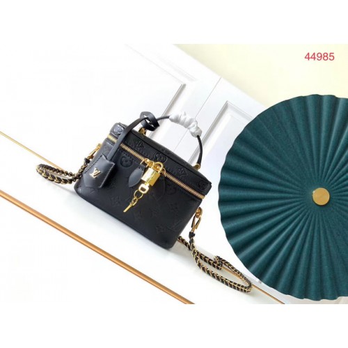 Oryginalna skóra Louis Vuitton Monogram Empreinte M44985 Czarna