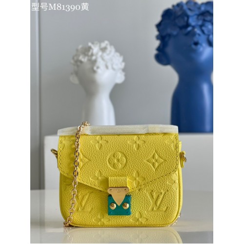 Monogram Louis Vuitton Empreinte POCHETTE METIS BB M81390 żółty
