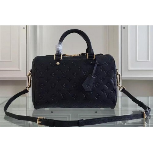 Torba na ramię Louis Vuitton Monogram Empreinte Speedy 30 M91330 Czarna