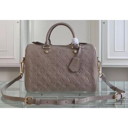 Torba na ramię Louis Vuitton Monogram Empreinte Speedy 30 M91330 Szara