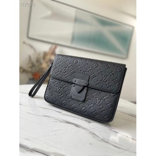 Louis Vuitton Monogram Empreinte Zamek błyskawiczny Kopertówka M80560 czarna