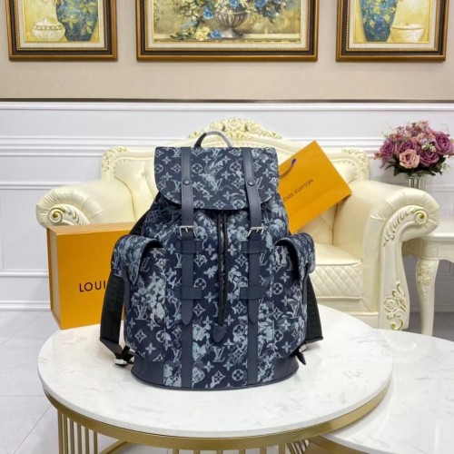 Plecak Louis Vuitton Monogram Tapestry Denim M57280 Ciemnoniebieski