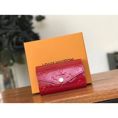 Louis Vuitton Monogram Vernis 6 UCHWYT NA KLUCZE 90900 czerwony