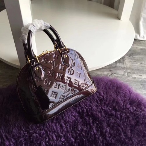 Louis Vuitton Monogram Vernis Alma BB M91606 Brązowy