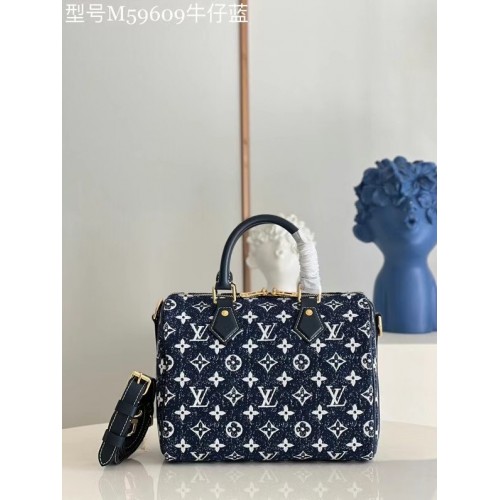 Louis Vuitton Monogram denim M59609 granatowy