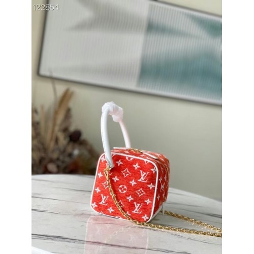 Louis Vuitton Monogram żakardowy aksamit m46212 czerwony