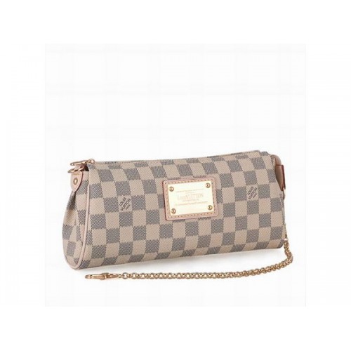 Sprzęgło Louis Vuitton N55214 Damier Azur Canvas Eva