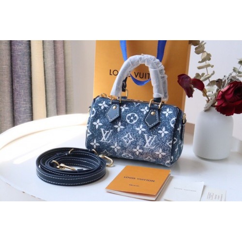 Louis Vuitton NANO SPEEDY M81213 niebieski