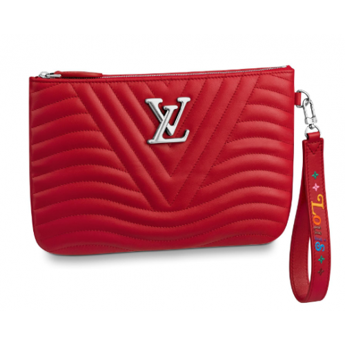 Louis Vuitton NEW WAVE Zipper Clutch bag M67500 red